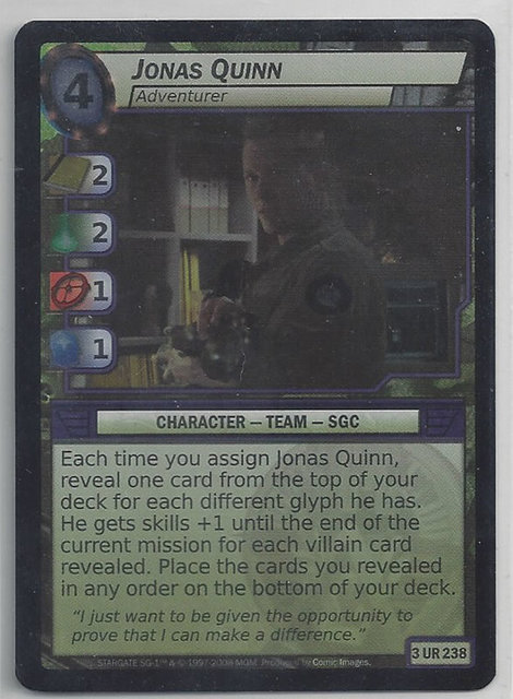 Jonas Quinn, Adventurer - Foil